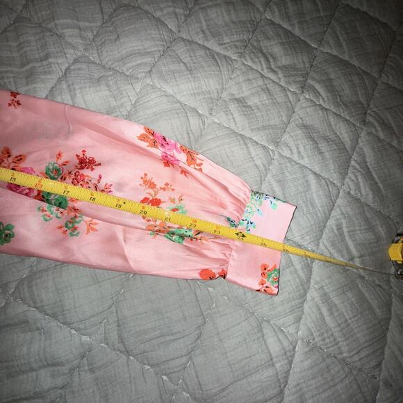 asos Design Pink Tea Dress Floral Babydoll Bust Button Sz 0 Y2K Prairie Festival - Picture 7 of 12